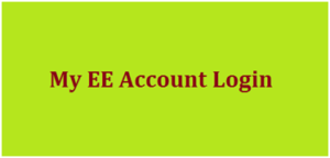 My EE Account Login