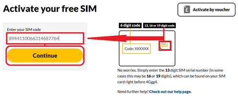 giffgaff.com/activate-sim code