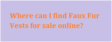 Black Fur Vest for Women