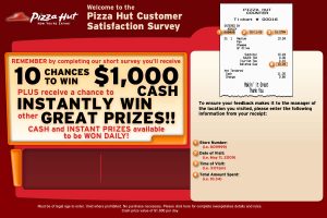 Pizza Hut Survey