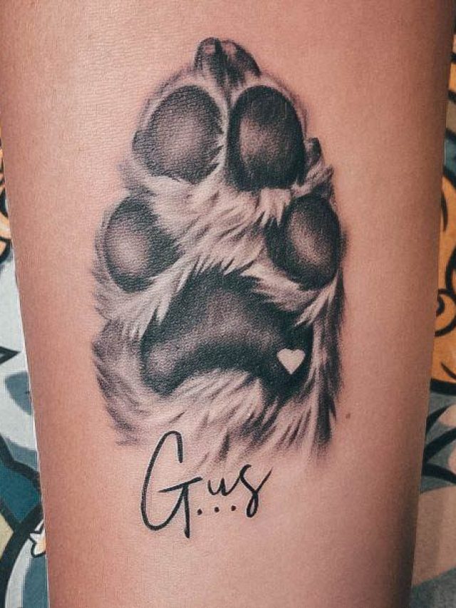 7 Tattoo Ideas With Dog Paw Prints - Just iND